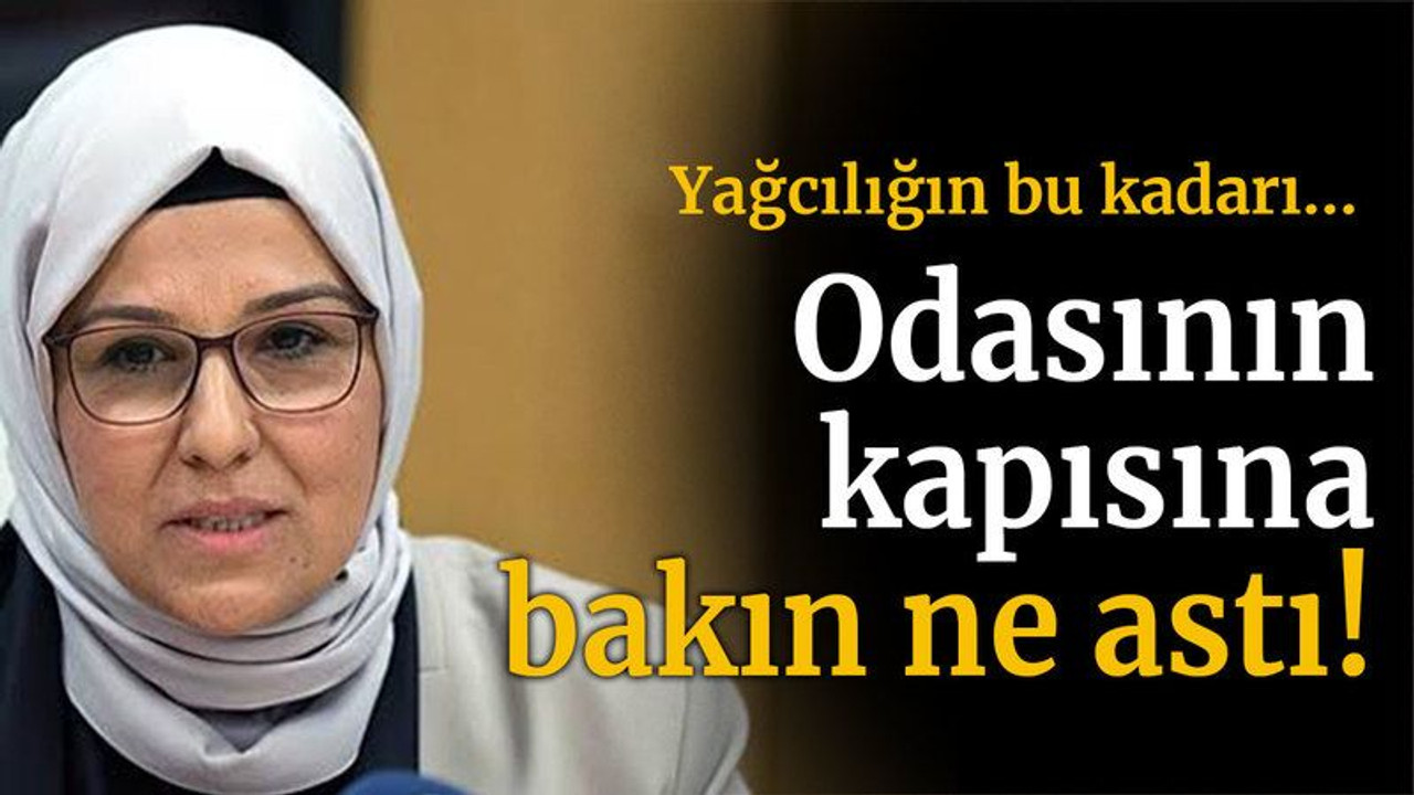 Yağcılığın bu kadarı... Odasının kapısına bakın ne astı!